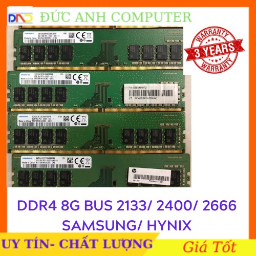 [Mã ELMS05 giảm 5% đơn 300k]Ram DDR4 (PC4) 8gb bus 2666, 2400 , ram zin máy đồng bộ siêu bên và ổn định, bảo hành 3 năm | WebRaoVat - webraovat.net.vn