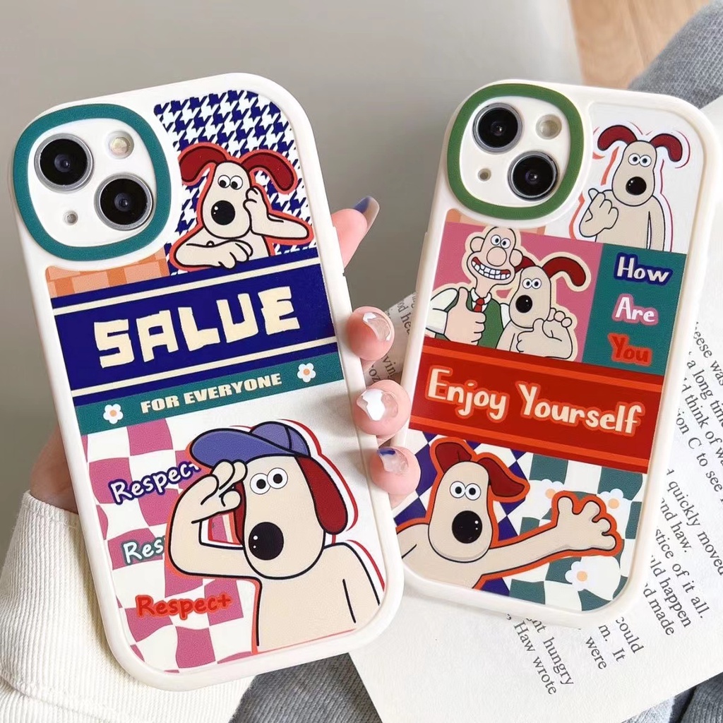 Case Samsung A13 4G A23 A33A53 A52S A52 A03 A03S A12 A32 4G A20 A30 M12 A73 A20S A21S A50 A50S A51 A30S A22 5G M23 A22 4G M22 A72 A71 S20 FE S21 FE S22 S22 Plus S22 Ultra M32 A13 5G Cartoon dog phone case