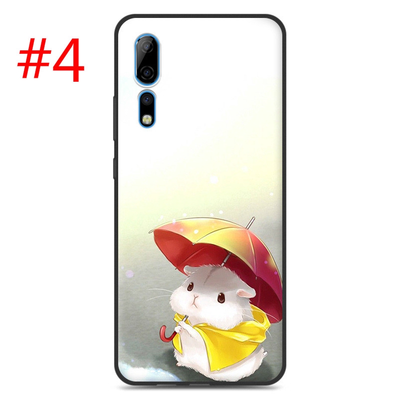 Casing TPU Xiaomi Redmi Note 10 Pro 9S 8T 9 8 7 6 5 Pro 5A Prime 4X 4 lovely Strawberry hamster umbrella Anti-fall protection mobile phone case