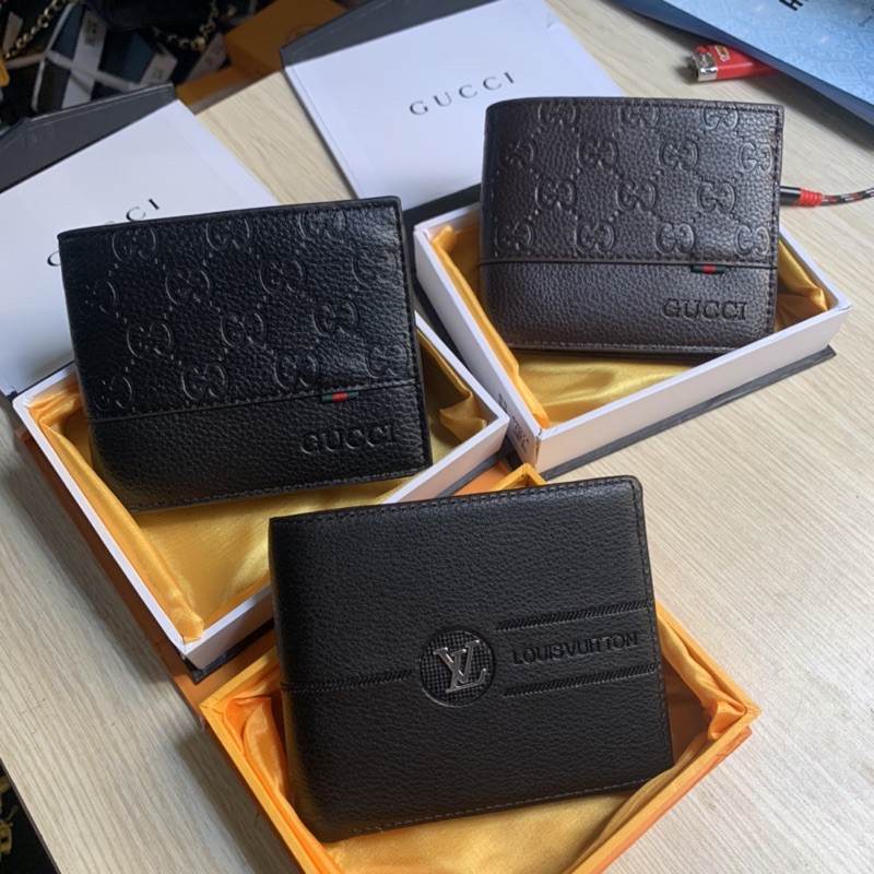 Ví Nam Cao Cấp, Bóp Da Nam Đựng Tiền Cao Cấp  dáng đứng, dáng ngang, nhiều ngăn tiện dụng