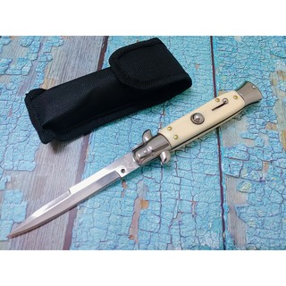 Dao Phượt Cán Gỗ Trắng 23cm Cao Cấp