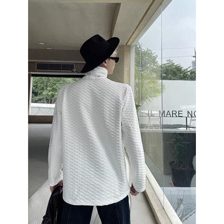 Áo thun Cổ Lọ tay dài Squares Pattern Royalty