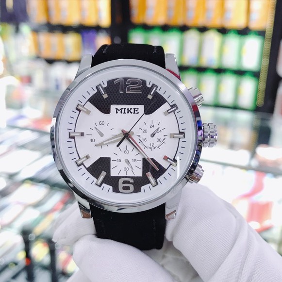 Đồng Hồ Nam MK MiKe V0089 .Mặt kính sapphire chống xước ,chống nước tuyệt đối .dây da thật 100%.!