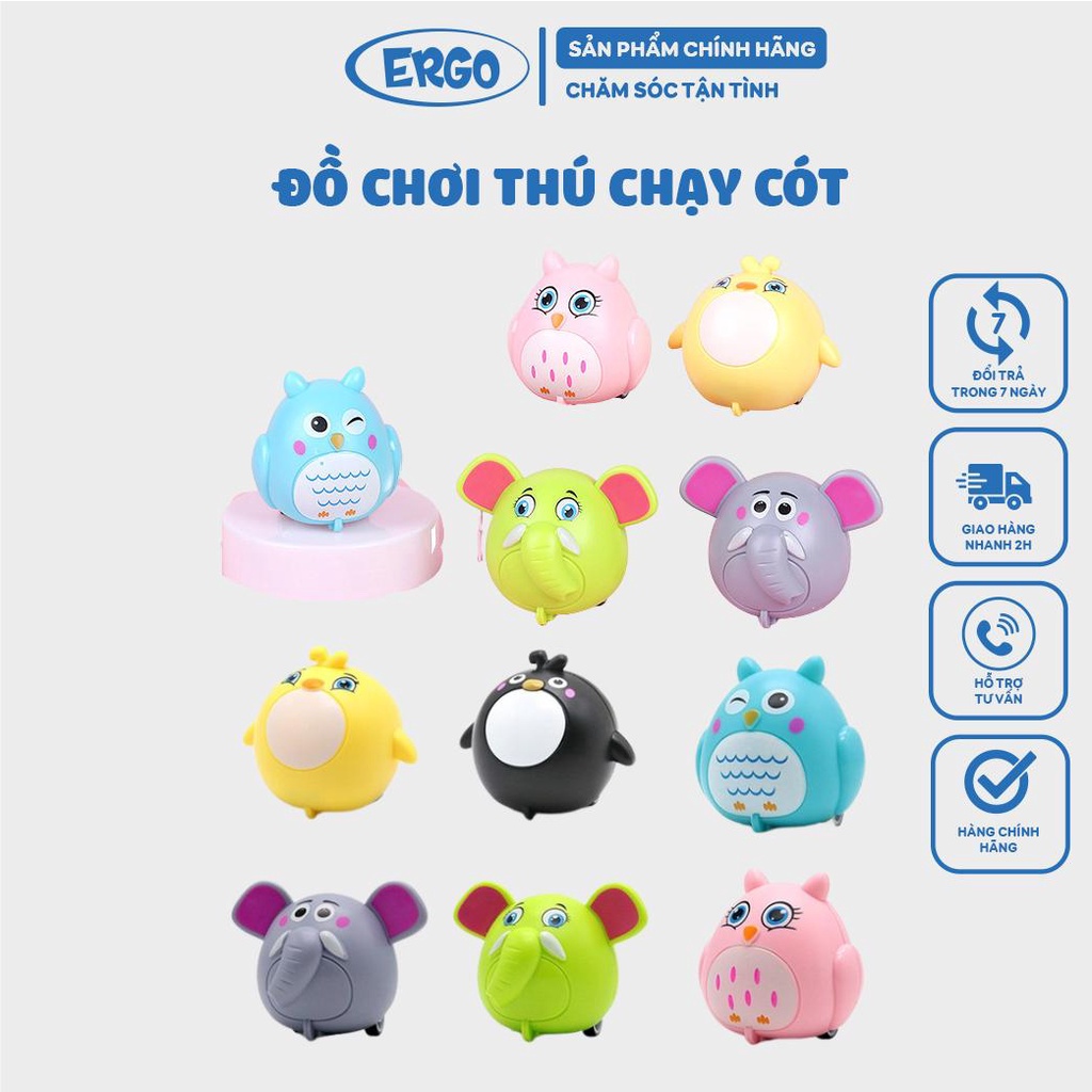 Đồ chơi thú chạy cót dễ thương, đồ chơi thư giãn cho bé yêu, đồ chơi kích thích trí thông minh