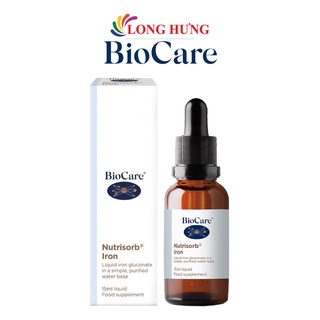Sắt dạng giọt Biocare Nutrisorb Iron bổ sung sắt cho trẻ (15ml)
