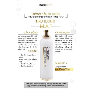 NHŨ TƯƠNG PHỤC HỒI LÀN DA NHƯ EM BÉ - CINDEL TOX BOOSTER EMULSION