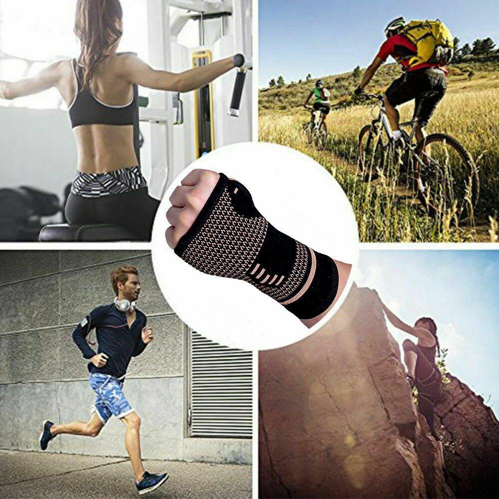 Găng Tay Đan Len Thoáng Khí Hỗ Trợ Luyện Tập Thể Thao