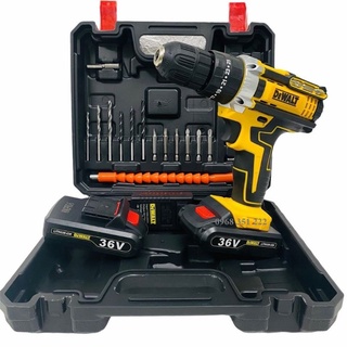 Máy khoan pin dewalt 36V 3 chức năng, 100% lõi đồng tặng bộ phụ kiện 24 chi tiết