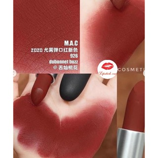 Son MAC 926 Dubonnet Buzz Đỏ Gạch – Powder Kiss Mới