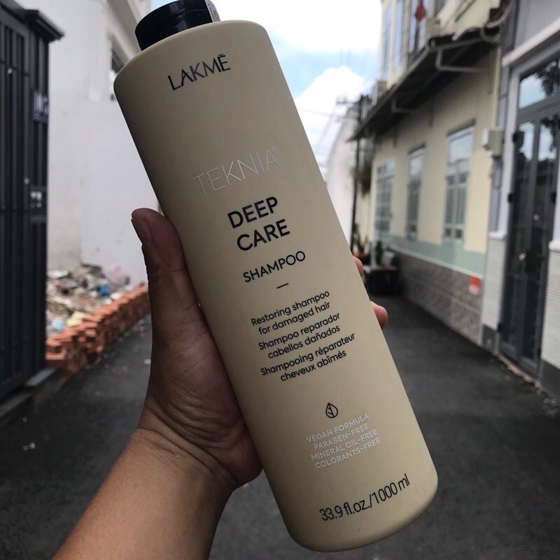 Dầu gội phục hồi tóc hư tổn Lakme Teknia Deep Care Shampoo 1000ml ( New 2020 )