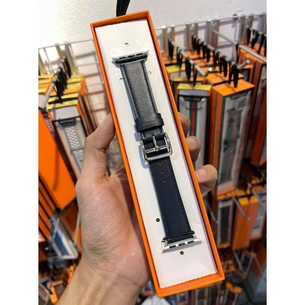 Dây da trơn nhiều màu dành cho Apple Watch
