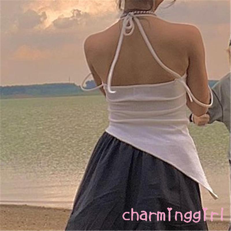 Áo không tay màu sắc trơn thoáng khí dành cho nữ