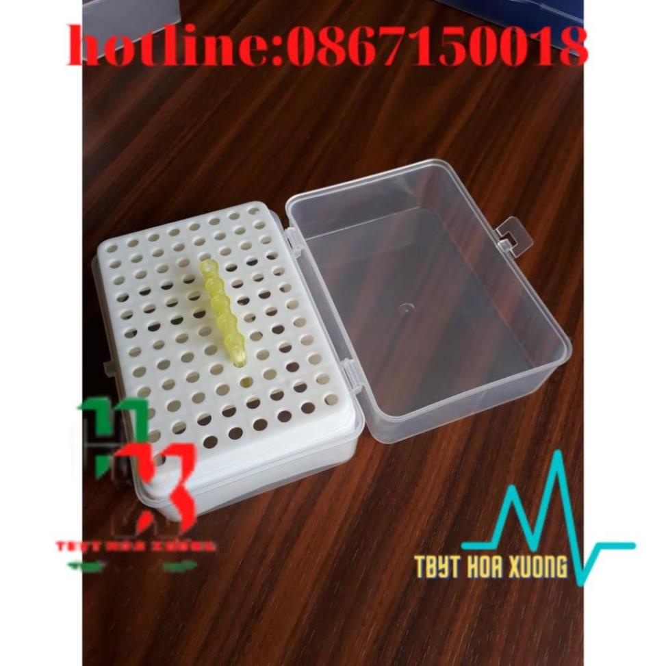 Hộp đựng đầu côn vàng, xanh, trắng