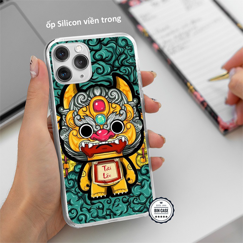 🔥Ốp Lưng Phong Thủy In Hình Kỳ Lân 🔥Vàng Xanh Ốp Đẹp Hàng Độc iphone 13 12 11 Pro Max 6s 6 7 8 Plus X Xr Xs Max DOCLA018