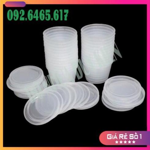 [FREESHIP] Sỉ 50 Cốc Nhựa Làm Caramen, Sữa Chua Có Nắp Đủ Kích Cỡ , Trái Tim , To , Nhỏ - NHẬT ANH