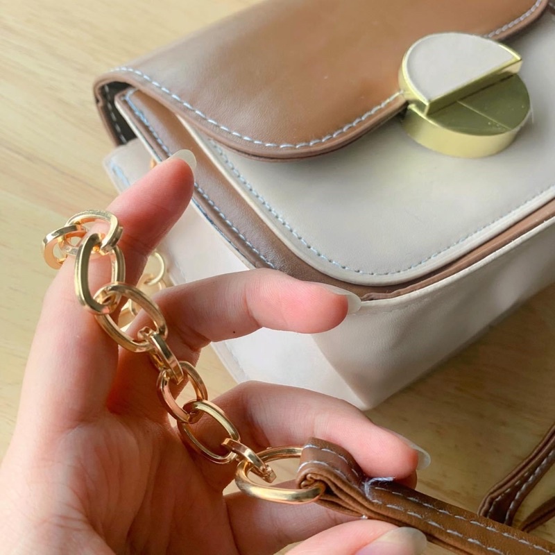 [AFF7SPP Giảm 30K đơn 150K] Túi đeo chéo nắp gập cao cấp kèm dây buộc Ảnh thật [BELI12]