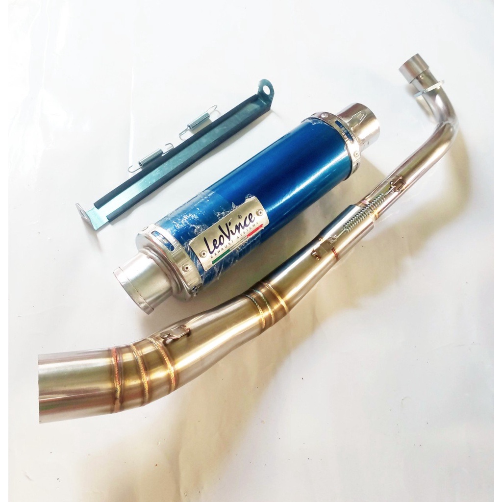 Pô leovin full cổ 2 khúc gắn sirius,wave driem.cổ inoc 201