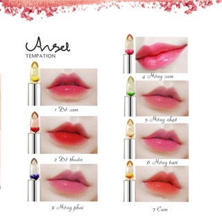 SON THẠCH ƯỚP HOA tặng cọ môi và khung kẻ mày