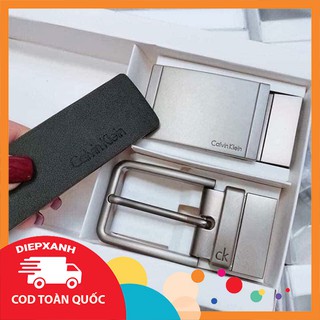Thắt lưng nam CK kèm 2 mặt khóa thay đổi sang trọng full box