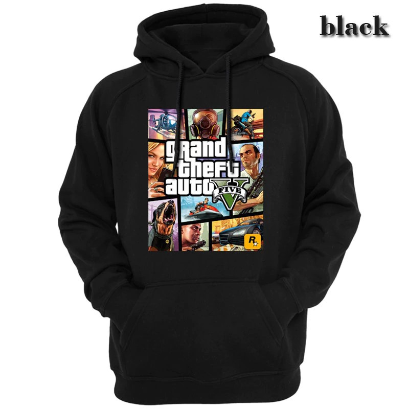 Áo Hoodie Họa Tiết Game Gta 5 Grand Theft Auto V Độc Đáo Thời Trang Cho Nam Nữ