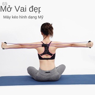 Dụng cụ kéo giãn 8 ký tự máy tập thể dục gia đình đa chức năng thiết bị yoga giảm béo với dây đàn hồiZ