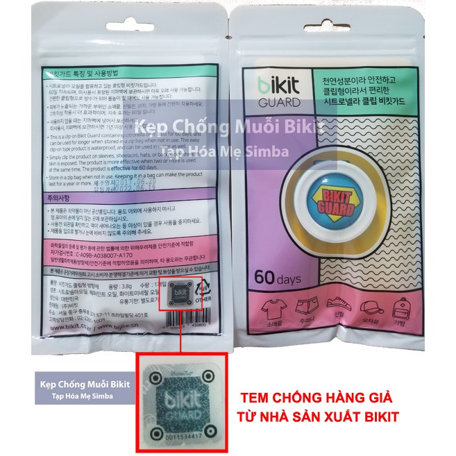 Kẹp Chống Muỗi Bikit Guard (Có ảnh thật)