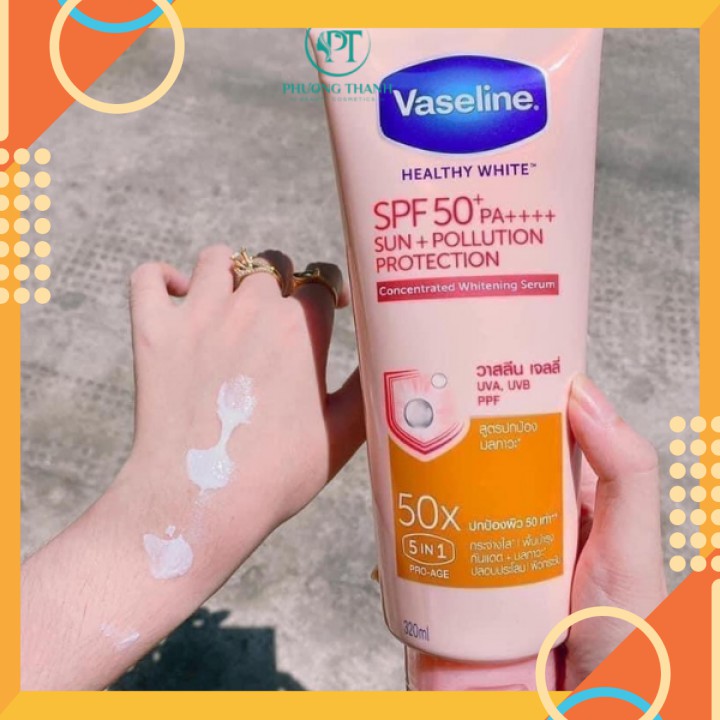 DƯỠNG THỂ trắng da Vaseline 50x SPF 50+ Thái Lan