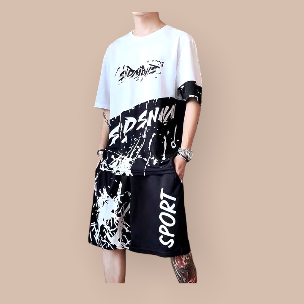 ĐỒ BỘ NAM MẪU MỚI  FREESHIP  Bộ quần áo nam PHỐI HAI MÀU may mắn mẫu mới 2021