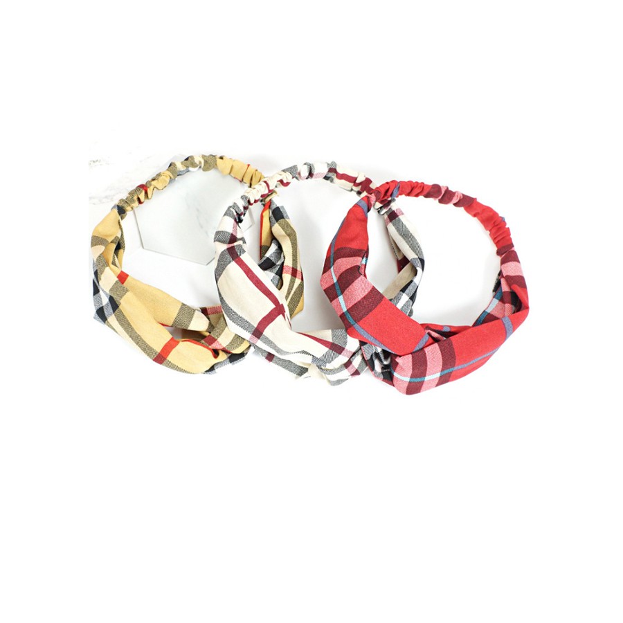 Băng đô turban kẻ nhiều mầu (Chọn mẫu) TB38 - TB39