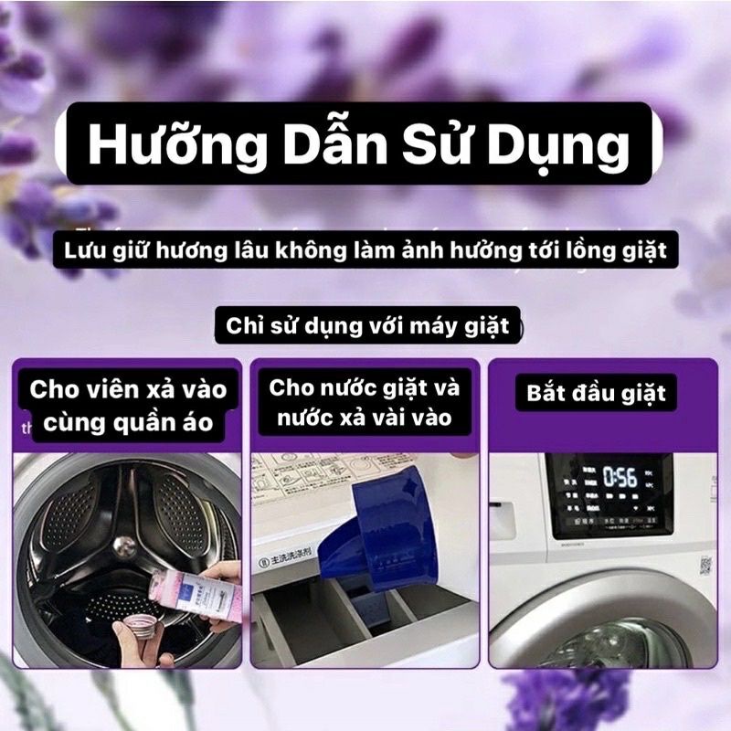 Viên xả thơm quần áo,hàng nội địa,viên xả thơm làm mềm sợi vải,110g