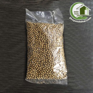 Bịch hạt cườm đính áo, làm đồ cột tóc màu vàng đồng ( Kích thước bịch 8cm x 14cm )