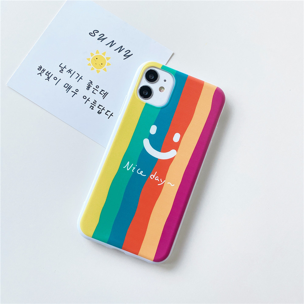 Ốp Điện Thoại Silicon Màu Kẹo Hình Cầu Vồng Cho Iphone 12 11 Pro Max Xs Max Xr 8 Plus 7 Plus 6 6s Plus 5 5s Se 2020 | BigBuy360 - bigbuy360.vn