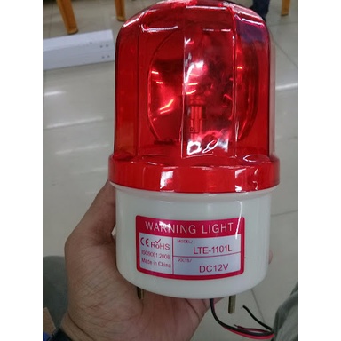 LTE-1101J Đèn xoay có còi báo động, bóng led điện áp nguồn 12VDC, 24VDC, 220VAC