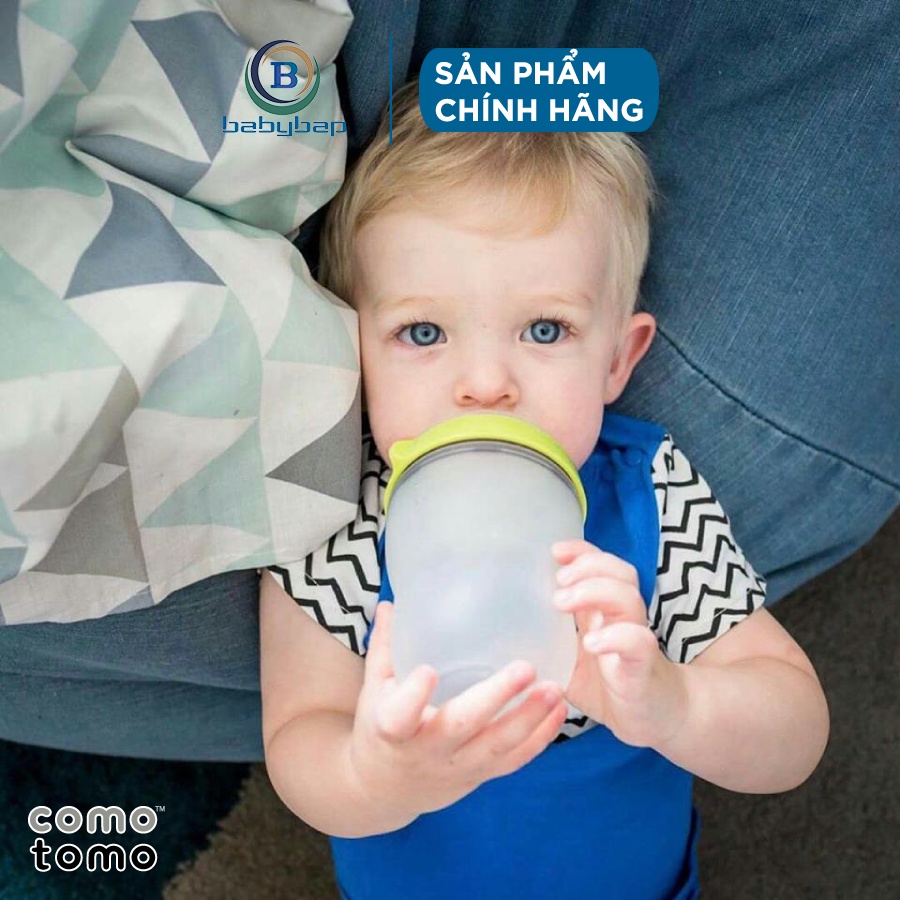 Bình Sữa Silicone Comotomo 250ml Mềm Mại, Trơn Mịn