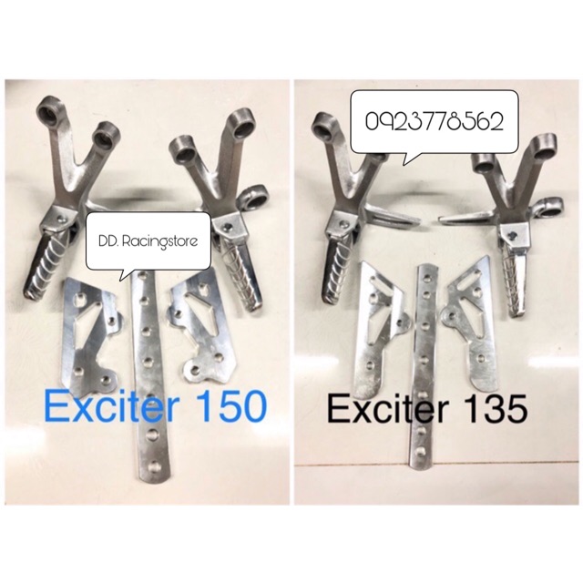 Gác chân Raider cho Ex135/150