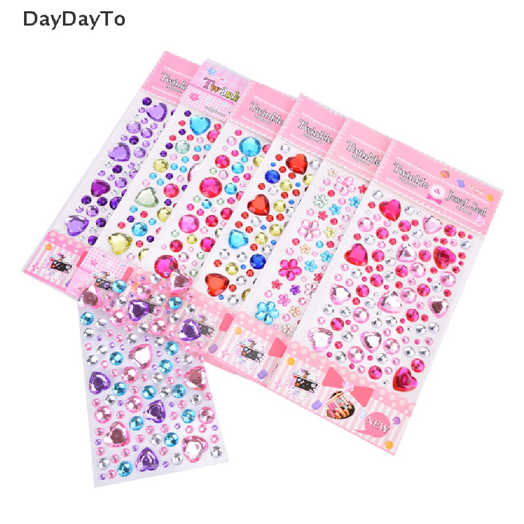 Sticker Dán Tường Bằng Acrylic Họa Tiết Kim Cương 3D DIY Dành Cho Trẻ Em