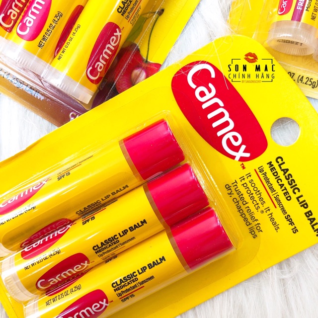 [PHÂN LOẠI] Son dưỡng không màu dạng sáp Carmex 4.25g/1 thỏi | BigBuy360 - bigbuy360.vn