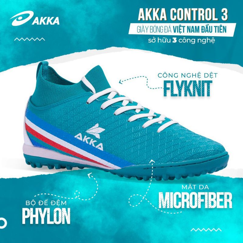 Giày bóng đá cao cấp A.KA CONTROL 3 đế TF  nhiều màu