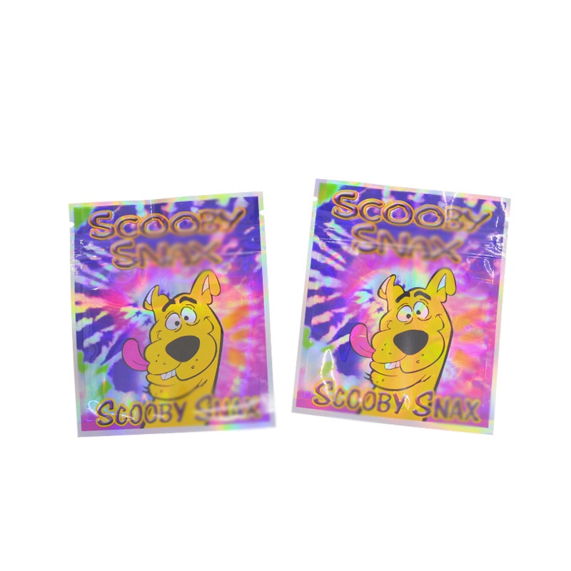 Set 100 Túi Đựng Kẹo 2g Họa Tiết Hoạt Hình Ba Chiều Có Khóa Kéo