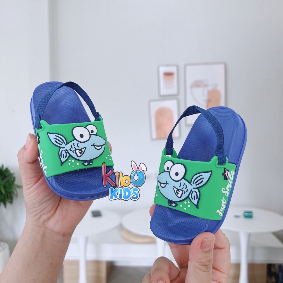 [KHO SỈ RẺ] Dép lê có quai siêu nhẹ, siêu êm chống trơn nhầy cho bé 1-3 tuổi