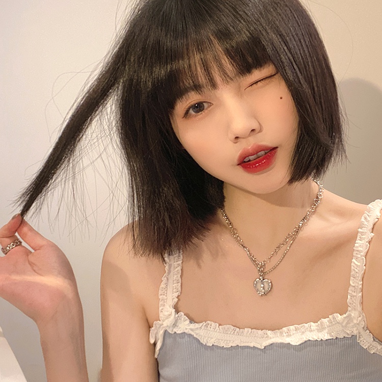 Vòng cổ Nhiều Lớp Đính Đá Pha Lê Hình Trái Tim