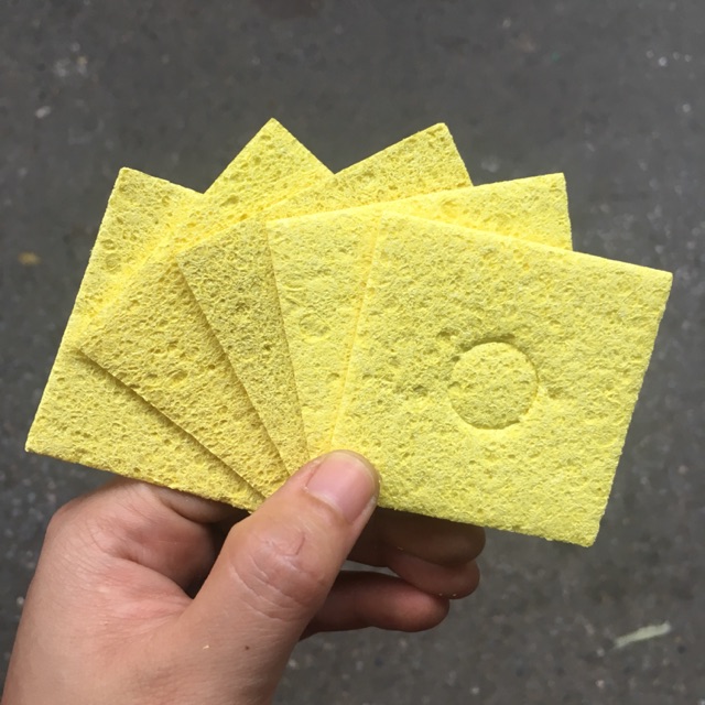 10 Miếng Bọt Biển Chùi Mỏ Hàn