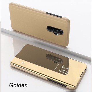 Xiaomi Redmi Note 8 8 Pro Flip Case Smart Luxury Plating View Mirror Covers