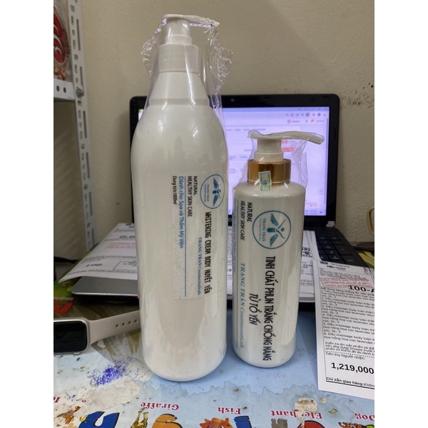 Tinh chất Yến Dành cho máy phun trắng (1 chai 500ml &amp; 1 chai 1000ml)