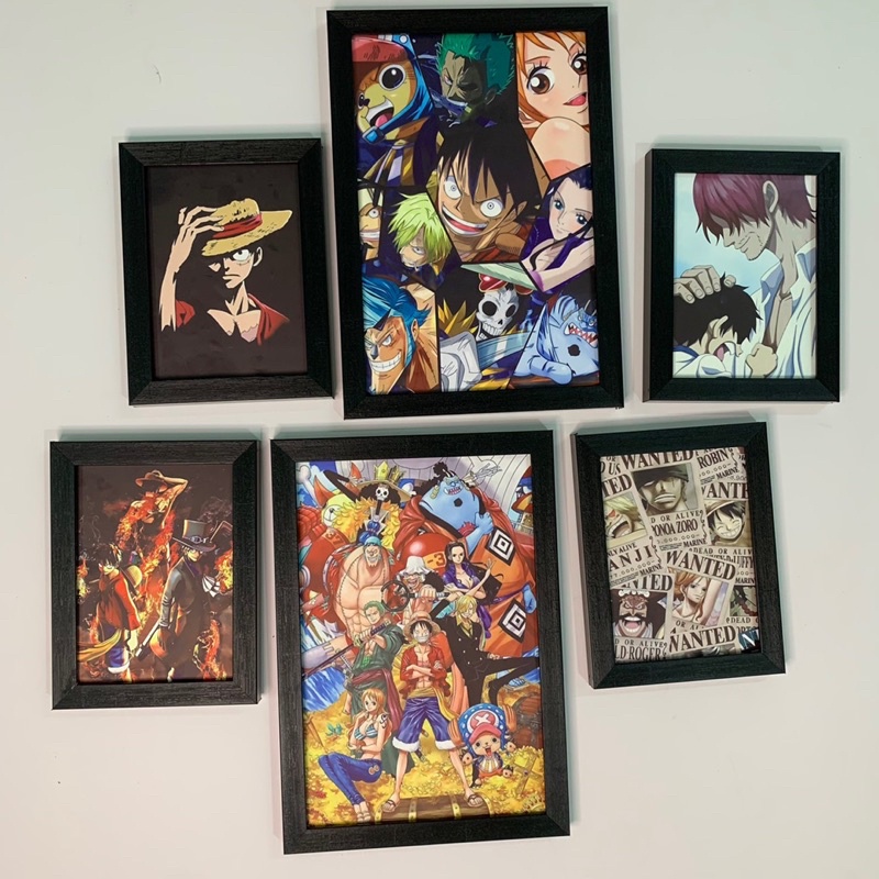 Bộ khung tranh treo tường One Piece Đảo hải tặc
