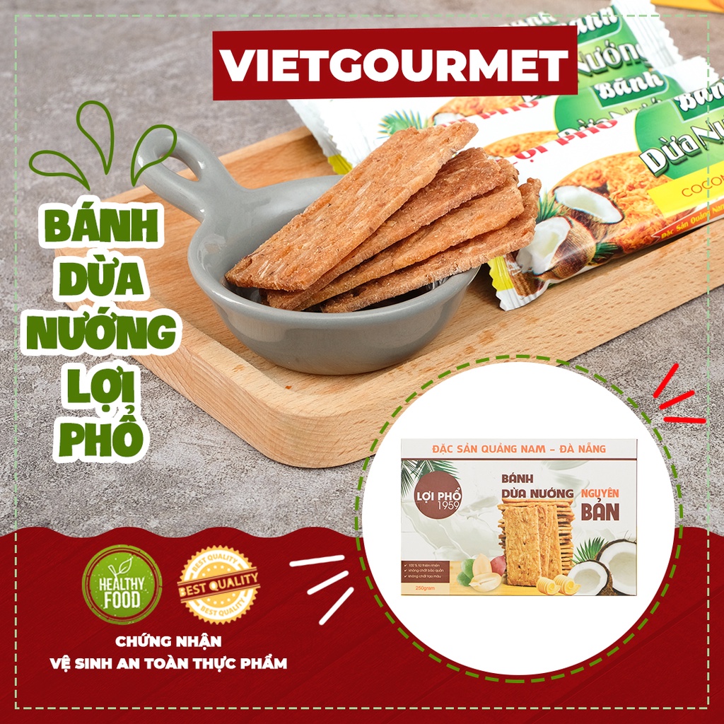 Bánh dừa nướng Quảng Nam, đặc sản miền Trung, đồ ăn vặt Vietgourmet
