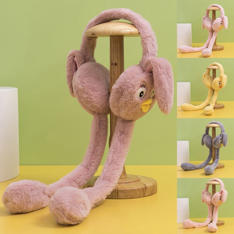 Mũ Tai Thỏ Bằng Lông Cừu Dành Cho Người Lớn Và Trẻ Em