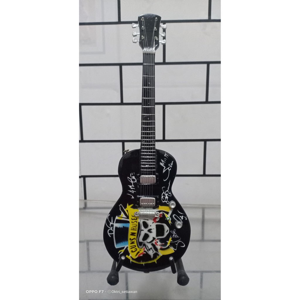 Miniature Guitar Gibson Lespaul Guns Roses