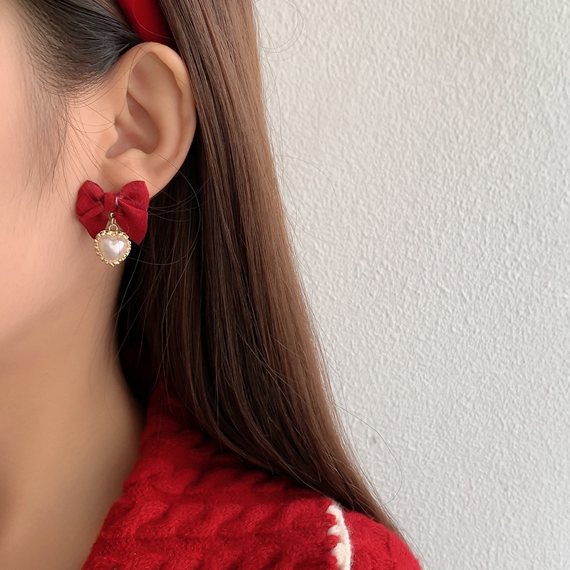 Khuyên Tai Bạc s925 Phong Cách Trung Hoa Mừng Năm Mới