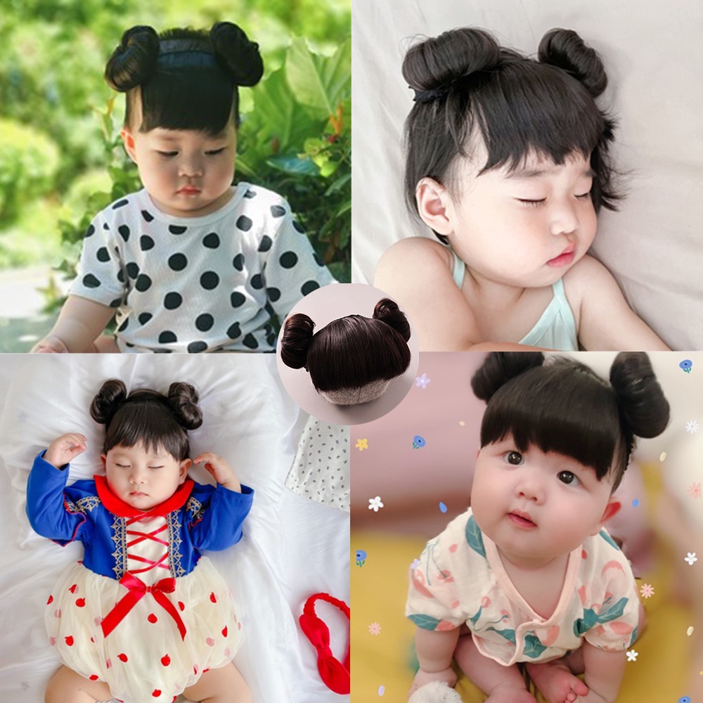 Tóc giả WIGSIN có băng đô sinh động dễ thương cho bé gái chất lượng cao